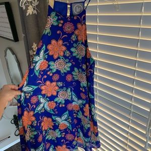 ⭐️ 3/$9⭐️ Li blue floral sleeveless dress